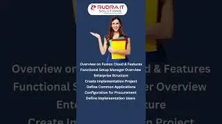 Oracle Fusion SCM Cloud Online Training | Rudra IT Solutions
