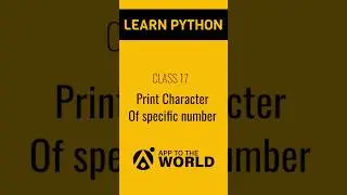 Print Characters of declared number in PYTHON for Beginner.#pythontutorial #shortsyoutube #viral