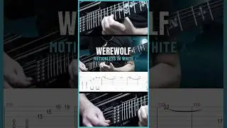 Motionless In White - Werewolf (Guitar Solo Cover + TABS) #shorts