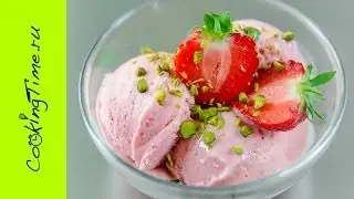 Замороженный йогурт с манго и клубникой - простой рецепт - как приготовить