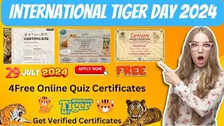 4Free International Tiger Day 2024 Certificates | International Tiger Day | Free Certificate Online