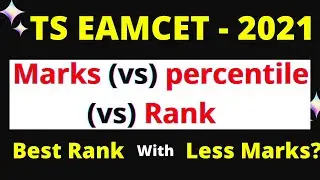 TS EAMCET - 2021 | Marks vs Percentile vs Rank | EAMCET | Roots Academy | 9866915814
