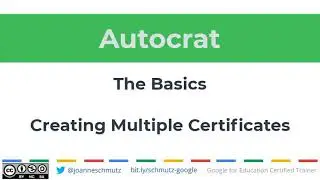 Autocrat Basics - Create Certificates using Google Slides