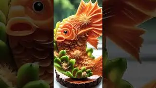 wow very realistic fruit carving art #fruit #shortsfeed #shorts