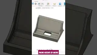 Phone holder 3d model #modeling #blender3d #fusion360tutorial