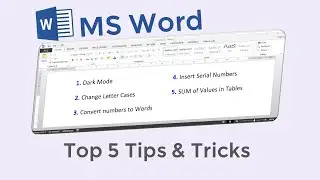 MS Word: Top 5 Tips & Tricks