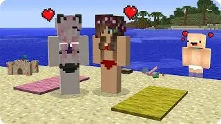 NOOB, BIKINILI KIZLAR BULDU! 😍 MINECRAFT