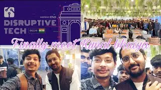 Finally meet @KunalKushwaha bhaiya | Disruptive Tech Meetup | Tech Byte Pizza Byte #viral