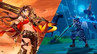 Dehya 🐱🔥 vs Oni  Espadachin 👹⛩ 