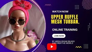 upper ruffle mesh turban diy
