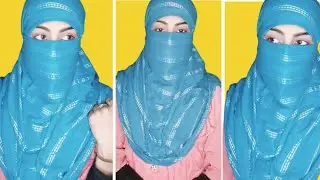 Tight Niqab Tutorial | Face Cover With 2 Dupatta Challenge With Gagtalk