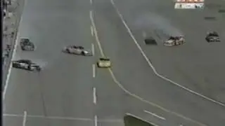 Geoff Bodine, Lake Speed, and others crash, 1996 Daytona 500