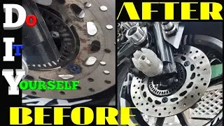 DIY | REMOVE RUST FROM MOTORCYCLE DISC BRAKE