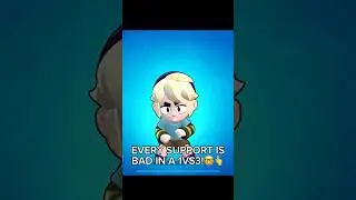 Best Support in a 1V3! #brawlstars #supercell #gaming #phonk #nerfpoco