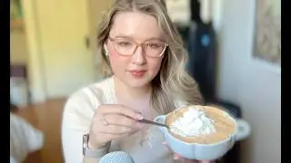 ASMR protein 🎃pumpkin 🎃cheesecake mukbang