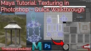 Texturing in Photoshop for 3D: Quick Walk through using Maya