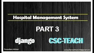 Hospital Management System Part 3 using Django
