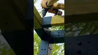 Create a rafter-like accent with our KNECT brackets!