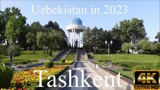Tashkent, Uzbekistan in 2023. Milliy Bog Park, National Park of Uzbekistan named after Alisher Navoi
