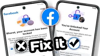 How To Unlock Facebook Account (New Method) | Fix Your Account Has Been Locked Facebook