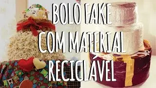 DIY - Bolo Fake Noivado Festa Junina (feito com material reciclável)
