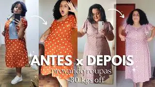 Trying on clothes after losing 30 kg! 😱🦋