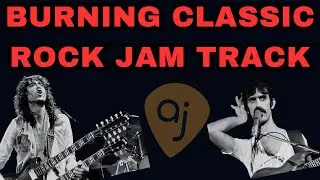 🔥🔥🔥 Burning Classic Rock Jam Track | Guitar Backing Track (A Minor / 75 BPM)