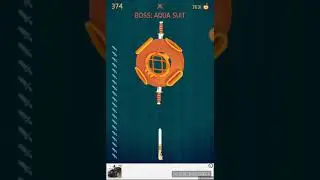Как пройти босса скафандр в игре Knife Hit