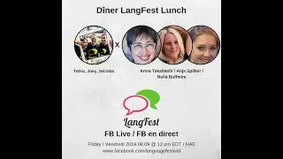 Dîner LangFest: Anna Takahashi, Anja Spilker, Nella Buffmire