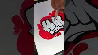 New H&M graffiti procreate Logo 