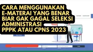 Cara Menggunakan E Materai yang Benar || Perhatikan Hal ini Biar Tidak Gagal