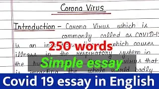 Essay on covid 19 | covid 19 essay in English | Corona virus essay in English in 250 words