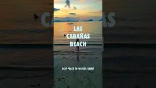 🇵🇭 Las Cabanas, El Nido, Palawan, Philippines #shorts #travel #solo #drone #sunset #sea