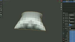 blenderda cloth funksiyasi DAN foydalanib yostiqcha 3d modelini modellashtirish