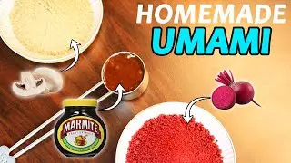 Flavour enhancers! Marmite, mushroom & beetroot powders (Seitan essentials)