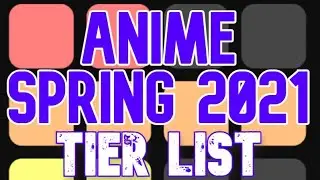 Animes Primavera 2021 - Tier List Maker
