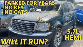 Getting Rolled Over Salvage Chrysler Aspen 5.7 Hemi To Run, WITHOUT A Key!