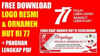 LOGO HUT RI 77 RESMI SETNEG 2022 BANNER HUT RI
