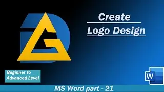 How to design 3D logo in MS word @DTech