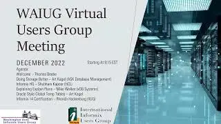 WAIUG Part 4 - Conclusion, Oracle Style Global Temp Tables by Art Kagel and Informix Certification
