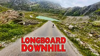 FPV Longboard Downhill Swiss Alps