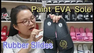 RUBBER SLIDES I CUSTOM LOGO I EVA SOLE