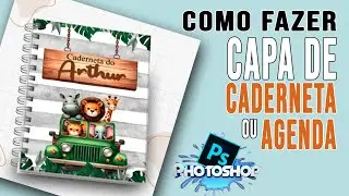 Como fazer arte para caderneta e agenda no photoshop