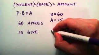 Basic Percentage Equation , Part 1 , Intermediate Algebra , Lesson 33