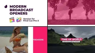 Apple Motion Template: Modern Broadcast Openers