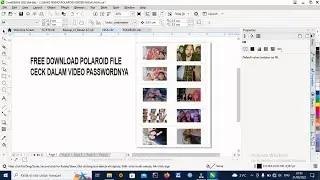 FREE DOWNLOAD FILE CDR 2020 DESAIN POLAROID | CARA EDIT FOTO POLAROID