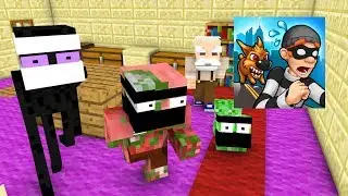 MOBS : ROBBERY BOB CHALLENGE - Minecraft Animation