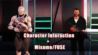 Teste: Character Interaction + Mixamo/Fuse - Unreal Engine 4