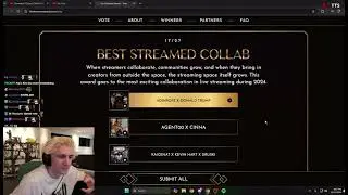XQC says Trump x Adin should win 🏆 #xqc #kick #adinross