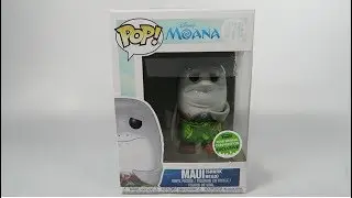 Spring Convention Exclusive Funko Pop Vinyl Disney Moana Maui Shark Head Unboxing